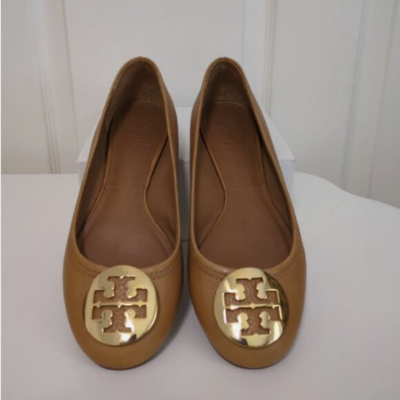 Tory Burch Shoes - Tory Burch Women's Camel Leather Ballet Flats, Size 6.5, EUC